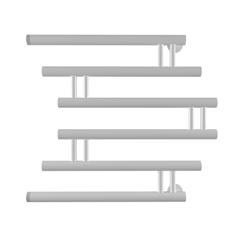 Полотенцесушитель Indigo Фокстрот Zip 610x532, белый матовый