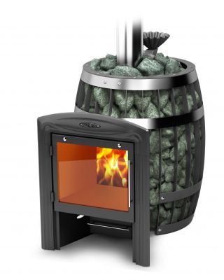 Банная печь Саяны II Inox Витра ЗК