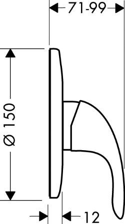 Смеситель Hansgrohe Focus E 31766000 для душа