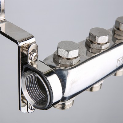 Коллектор отопления Valtec 1"нерж., 10x3/4"ЕК без расходомеров VTc.588.EMNX.0610