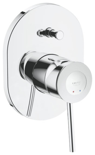 Смеситель для ванны Grohe BauClassic 29047000 Хром, скрытый монтаж, полный комплект