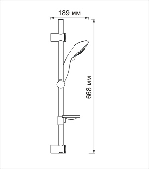 Душевой гарнитур WasserKraft A004
