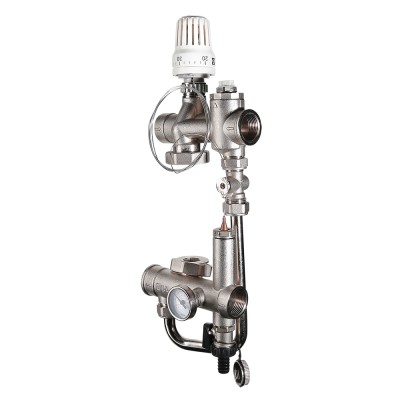 Насосно-смесительный узел VT.VALMIX.0.130 для теплого пола, без насоса, монтажная длина насоса 130 мм