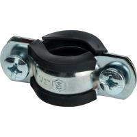 Хомут 1/2" D20-24мм с гайкой M8 оцинкованный с резинкой Stout SAC-0020-000012