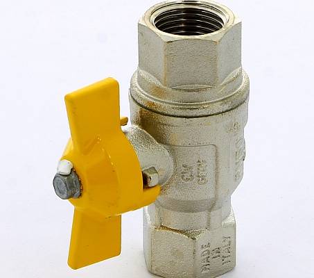 Кран шаровой 1/2"ВВ для газа, ручка бабочка ITAP Berlin 072 1/2'