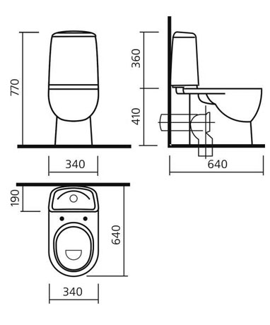 Унитаз-компакт Sanita Luxe Best сиденье микролифт