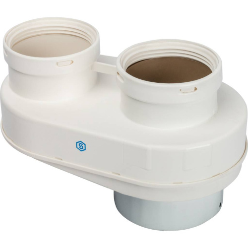 Элемент дымохода Ø80/80 адаптер для подкл. разд. труб (совместимый  Vaillant,Ptotherm New ) PP-Ryton Stout