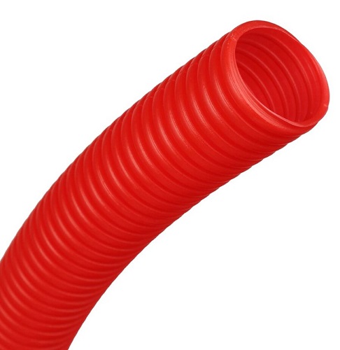 Гофра для трубы 25 (диаметр 40) красный