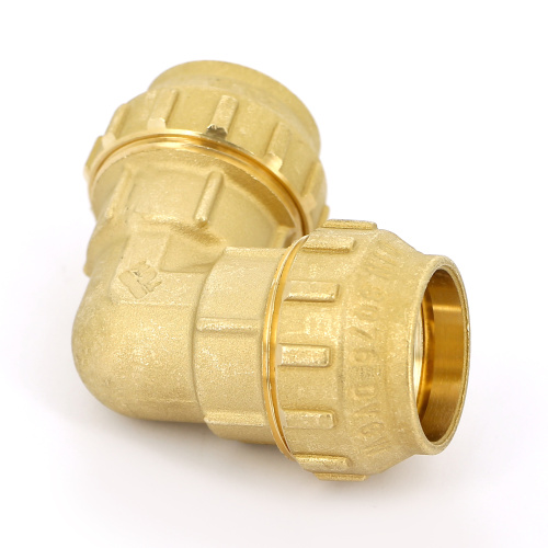 Угольник Tiemme 40x40 латунь для ПНД 3400017