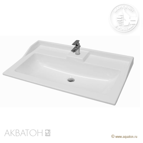Раковина Акватон ФАБИА 800 мебельная 1A708031FB010