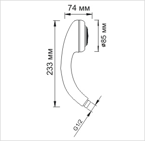 Душевая лейка WasserKraft A002