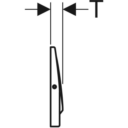 Смывная клавиша Geberit Mambo, смыв/стоп, с креплением на винтах 115.751.00.1