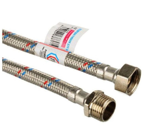 Подводка для воды 1/2" гайка-штуцер, длина 60см ТР-сантехника