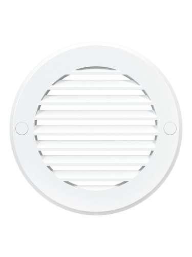 10РКН, Решетка наружная вентиляционная круглая D136 с фланцем D100, ASA