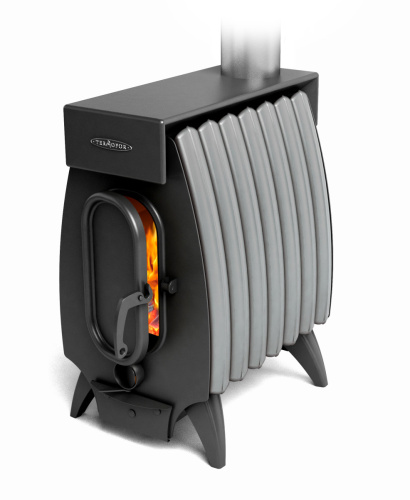 Отопительная печь Огонь-Батарея 7 ЛАЙТ антрацит-серый металлик Термофор