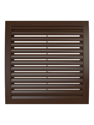 2525РРН кор, Решетка наружная ASA вентиляционная вытяжная 250х250, коричневая