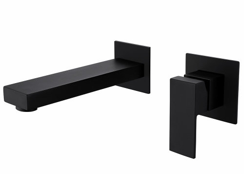 Смеситель для раковины ABBER Daheim AF8212B скрытого монтажа, черный матовый