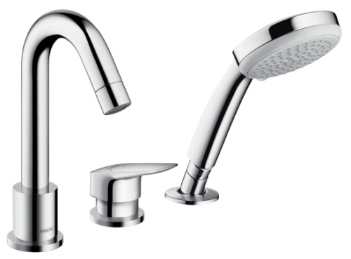 Смеситель для ванны Hansgrohe Logis 71313000 хром, на 3 отверстия