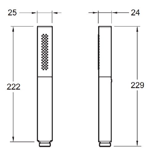 Душевая лейка Jacob Delafon Shift Ellipse 14788D-CP хром