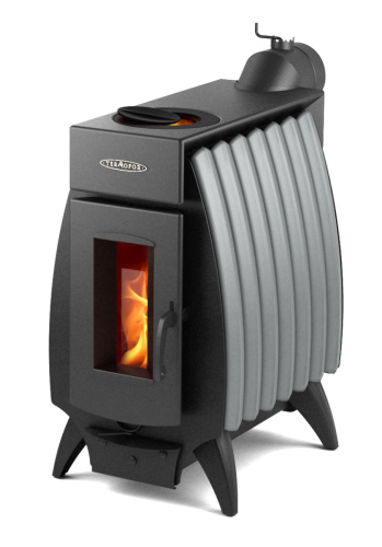 Отопительная печь Огонь-Батарея 7 антрацит-серый металлик Термофор