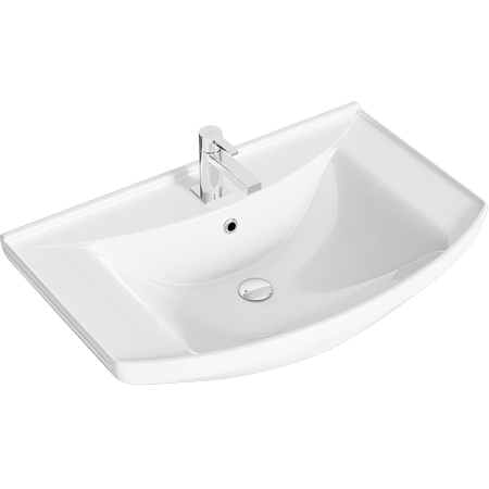 Тумба с умывальником AQWELLA Barcelona 77,5 Белый BA0107K