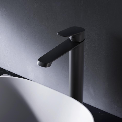 Смеситель для раковины AM.PM Func F8F92022 высокий, черный