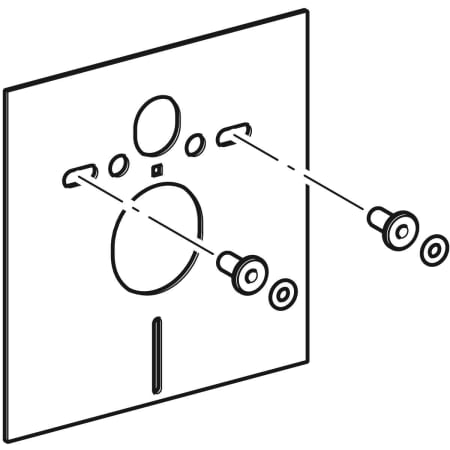 Звукоизолирующий комплект Geberit для подвесного унитаза 156.050.00.1