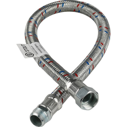 Подводка для воды 3/4" гайка-штуцер, длина 80см Stout