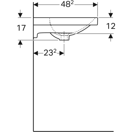 Раковина Geberit Acanto 500.620.01.2