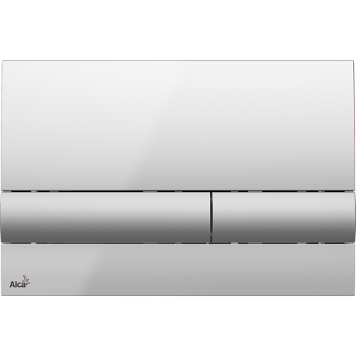Смывная клавиша Alcaplast M1713, xром глянцевый, клавиша хром матовый