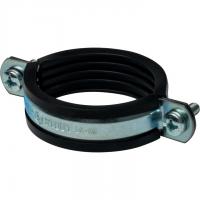 Хомут 2" D59-65мм с гайкой M8 оцинкованный с резинкой Stout SAC-0020-000002