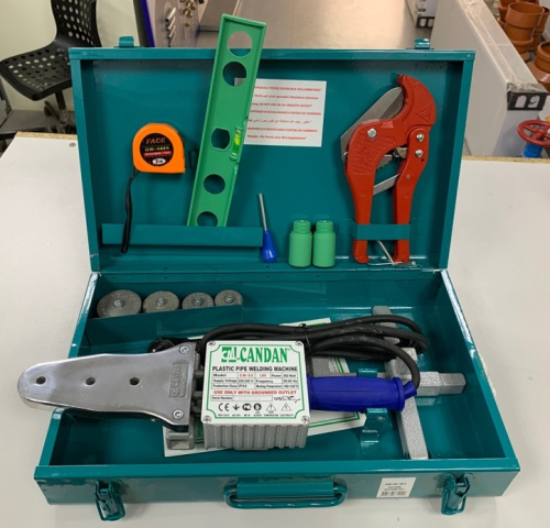 Сварочный аппарат CANDAN СМ-02 SET 850Вт с насадками 20,25,32,40