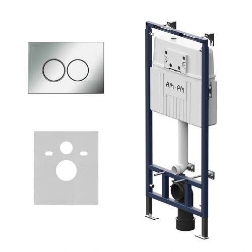 Инсталляция для унитаза Am.Pm MasterFit I012710.0151 с клавишей ProC L хром