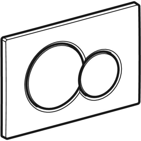 Смывная клавиша Geberit Sigma01, двойной смыв 115.770.DW.5