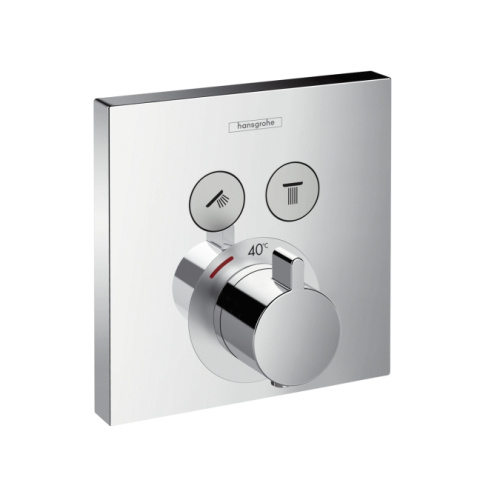 Смеситель для душа Hansgrohe Select 15763000 Хром, скрытого монтажа, неполный комплект, термостатический