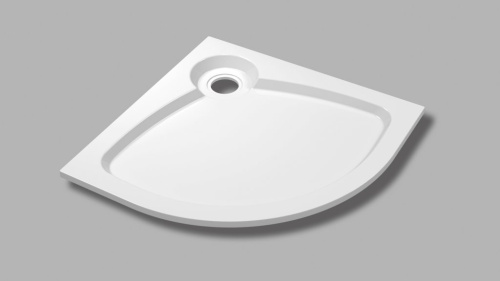 Экран поддон 100x100 Cezares TRAY-S-R-100-SCR-W белый из литой мрамора