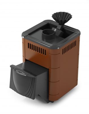 Банная печь Гейзер Микра 2017 Inox ДА ЗК терракота