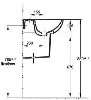 Полупьедестал Jacob Delafon Odeon Up 18566W-00 белый