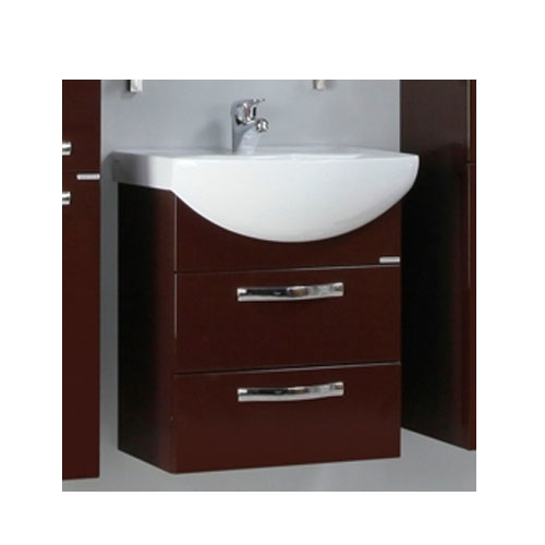 Тумба Акватон Ария 50 М темно-коричневый, подвесная 1A140001AA430