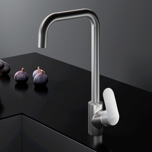 Смеситель для кухни AM.PM Like G-образный излив, сатин