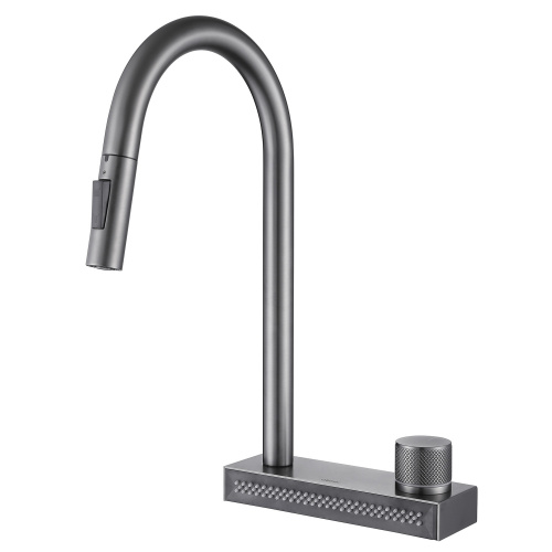 Смеситель для кухни ABBER Wasser Kreis AF8114NG с выдвижной лейкой, никель