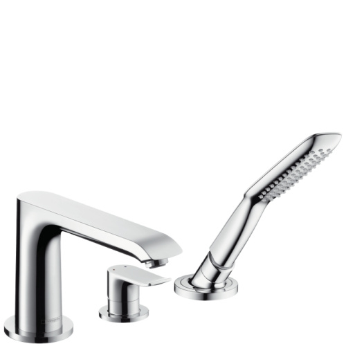 Смеситель для ванны Hansgrohe Metris 31190000 хром, на 3 отверстия