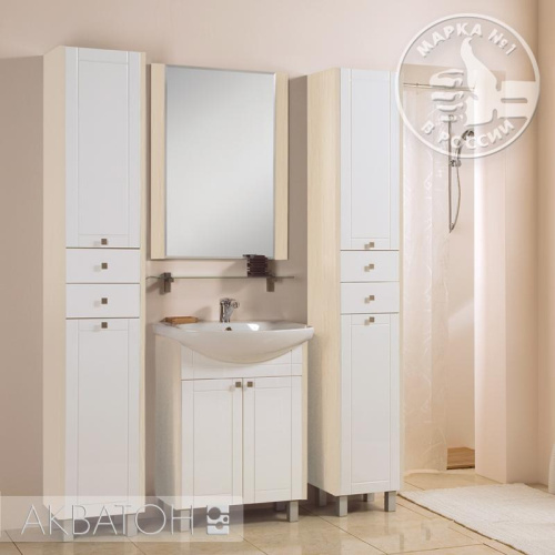 Тумба Акватон Альпина 65 дуб молочный 1A133401AL530