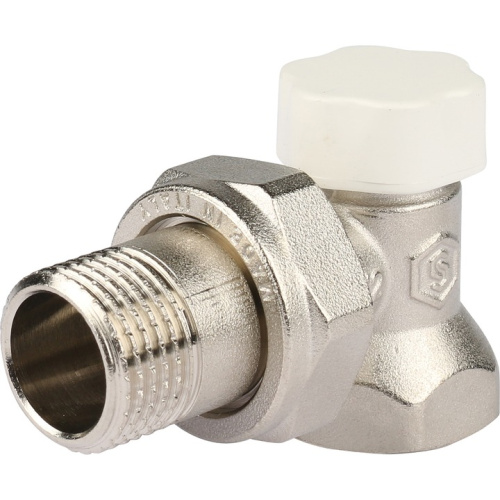 Клапан Stout запорно-балансировочный, угловой 1/2" SVL 1156 000015