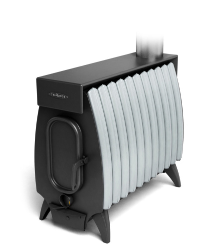 Отопительная печь Огонь-Батарея 11 ЛАЙТ антрацит-серый металлик Термофор