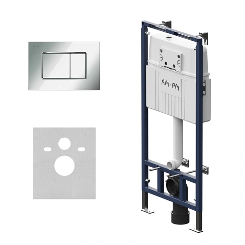 Инсталляция для унитаза Am.Pm MasterFit I012710.0231 с клавишей ProC S хром матовый