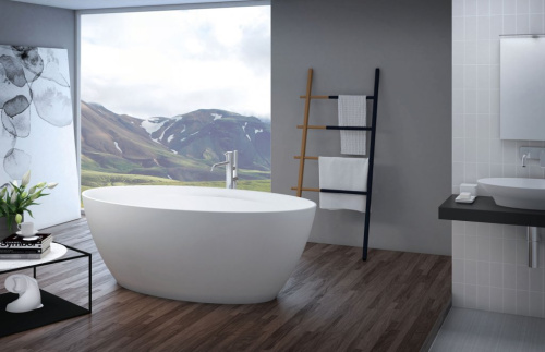 Ванна из литьевого мрамора Riho TITAN-OVAL-170-85-57