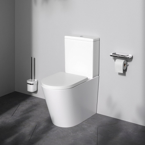 Унитаз-компакт Am.Pm Func C8F8600SC белый, FlashClean безободковый с сиденьем микролифт