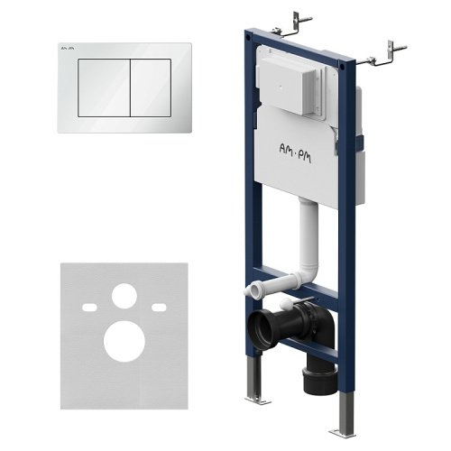 Инсталляция для унитаза Am.Pm PrimeFit I012709.0201 с клавишей PrimeFit S белый глянц