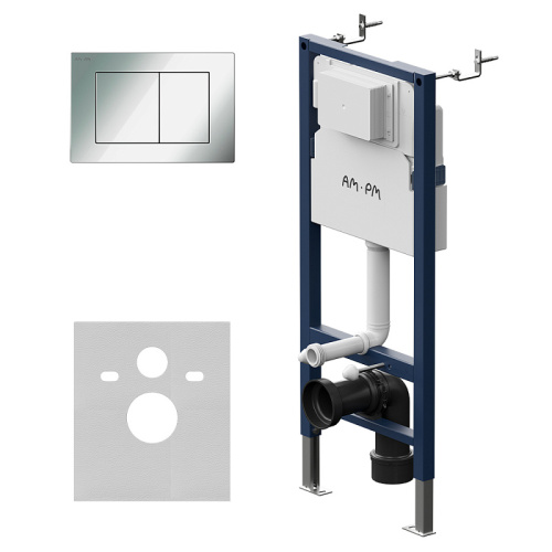 Инсталляция для унитаза Am.Pm PrimeFit I012709.0251 с клавишей PrimeFit S хром